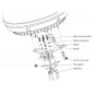 Preview: Befestigungsmaterial (Antenna Mast Mount Kit) Sailor 4300