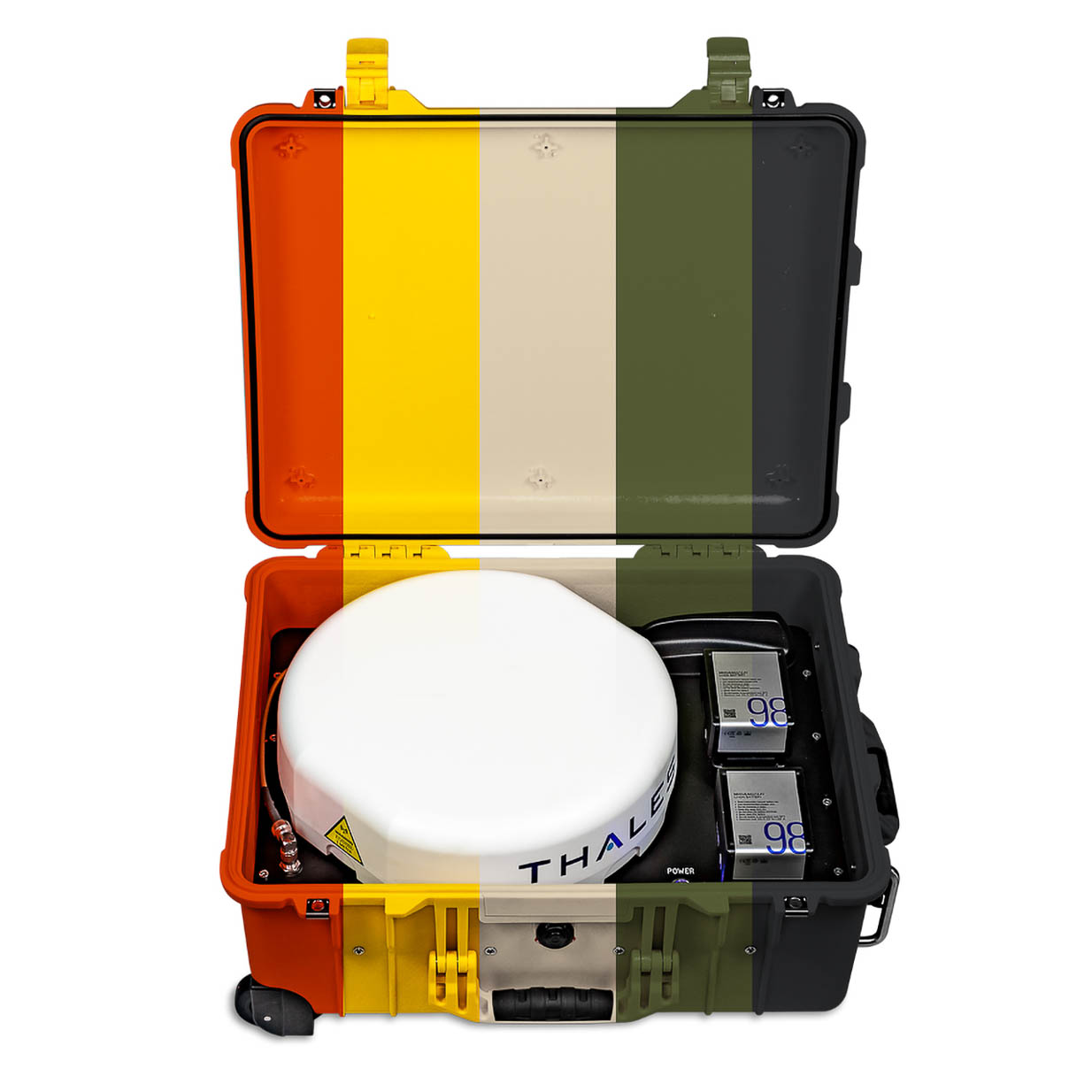 KC006 Portable Beleuchtung Ausrüstung fliegen Case Tasche mit Rädern stark gepol 